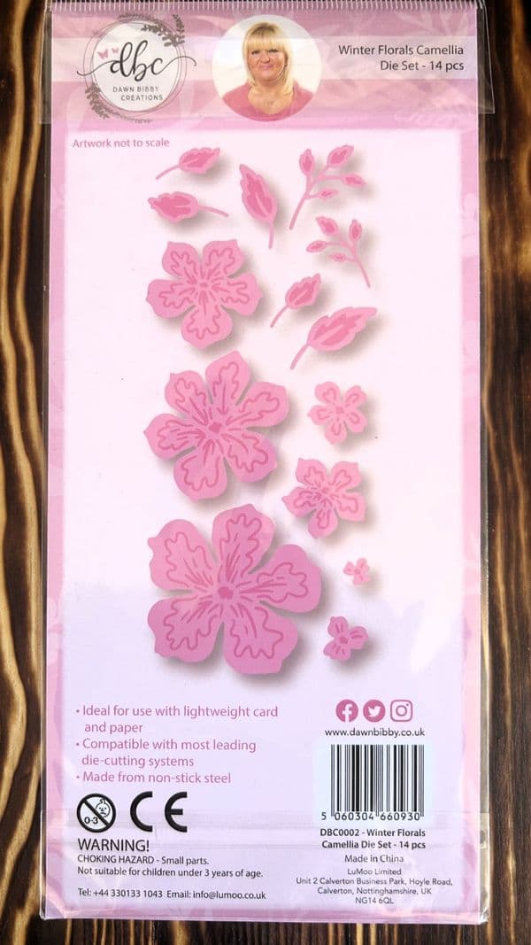 Dawn Bibby Die Set - Winter Florals Camellia