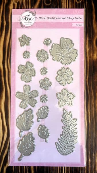 Dawn Bibby Die Set - Winter Florals  Flower & Foliage