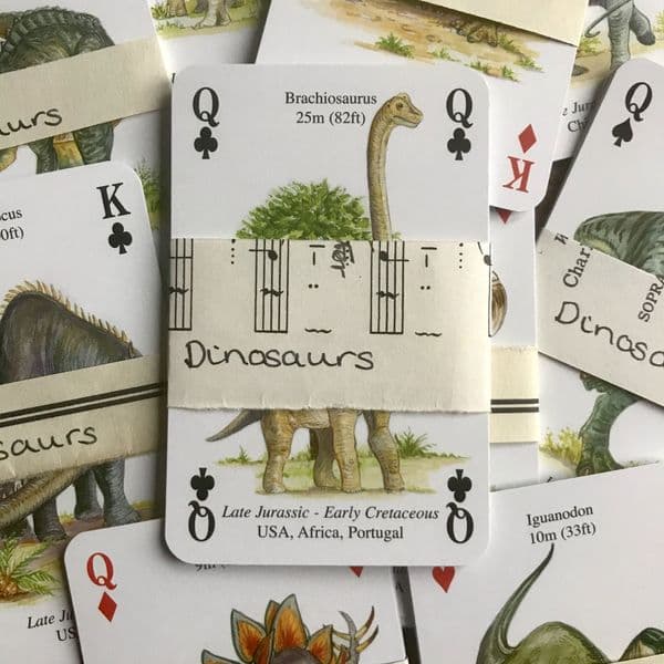 Dinosaurs - 5 Playing Cards
