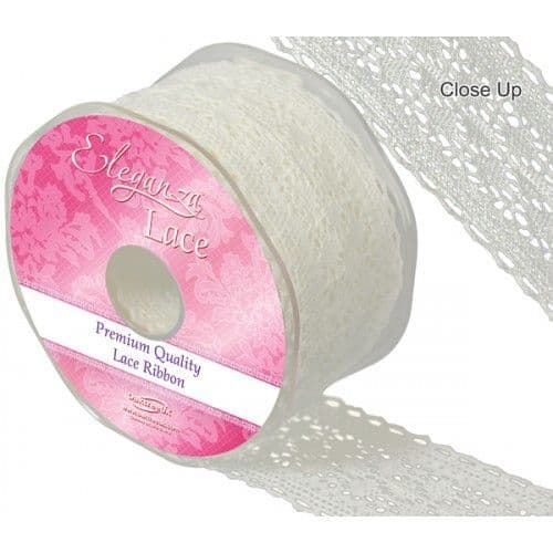 Eleganza Cotton Lace - Chatsworth - 50mm - Ivory - 1mtr -