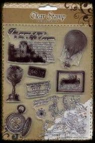 Exchangeable Clear Stamp Set Travel
