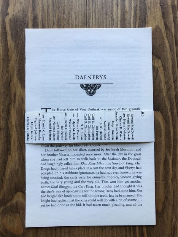 Game of Thrones - 10 Book Pages