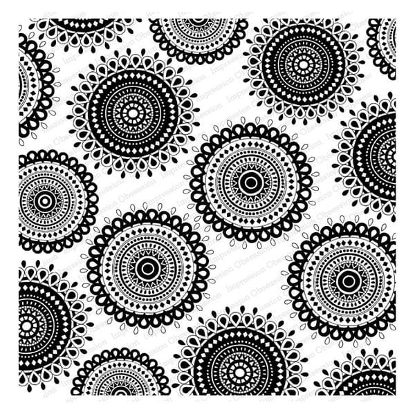 Impression Obsession Spiral Tiles Stamp Plate