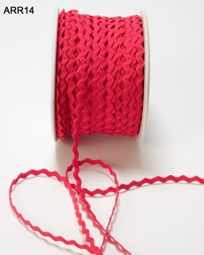 May Arts Mini Ric Rac Raspberry 1 yard