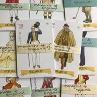 Monarchs of England  - 5 Playing Cards