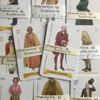 Monarchs of Scotland  - 5 Playing Cards