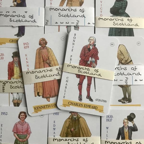 Monarchs of Scotland - 5 Playing Cards