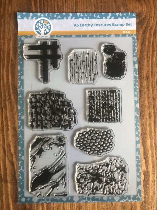Oakwood Earthy Textures Stamp Set