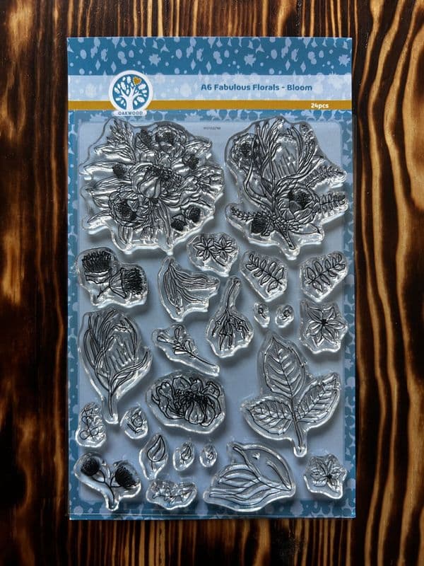 Oakwood Fabulous Florals - Bloom - Clear Stamp Set