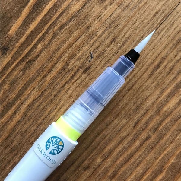 Oakwood Glitter Brush Pen - Forest Green