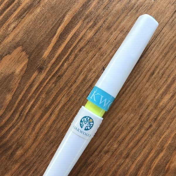 Oakwood Glitter Brush Pen - Turquoise