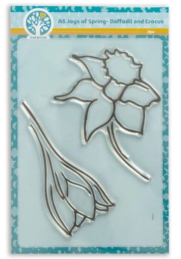 Oakwood Joys of Spring - Daffodil & Crocus - Stamp Set (3)