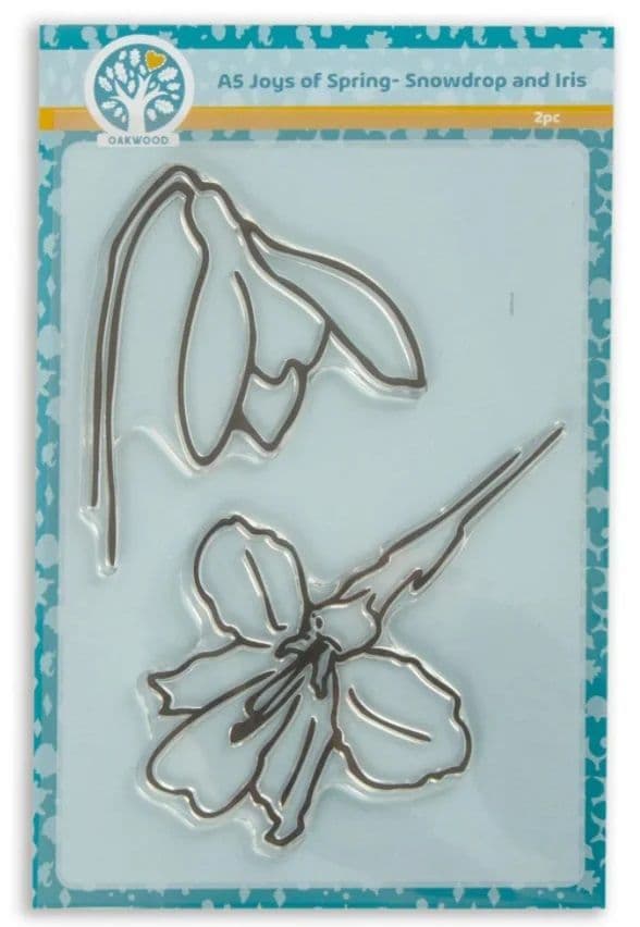 Oakwood Joys of Spring - Snowdrop & Iris - Stamp Set
