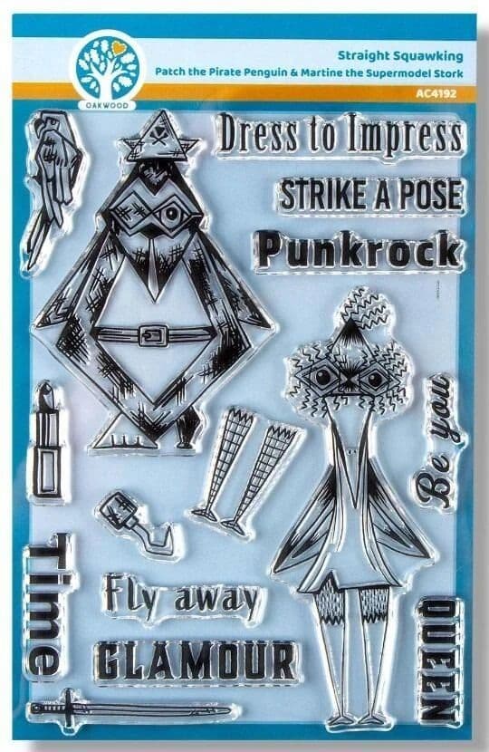 Oakwood Straight Squawking - Patch & Martine - Stamp Set