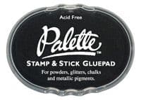 Palette Stamp & Stick Glue Pad, Black