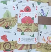 Shakespeare's Flowers - 5 Playing Cards -