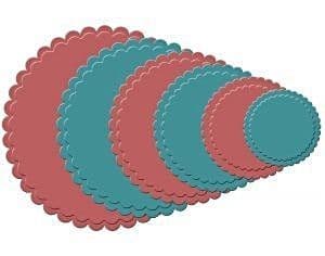 Spellbinders Die Petite Scalloped Circles Large