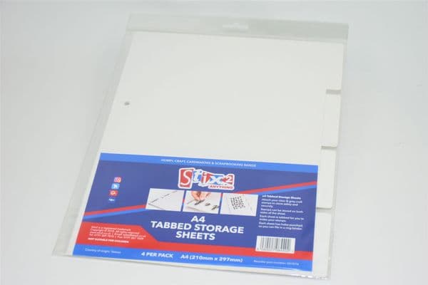 Stix-2 A4 Tabbed Stamp Storage Sheet