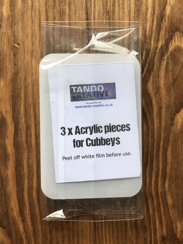Tando Chipboard - Cubbeys - Acrylic Pieces