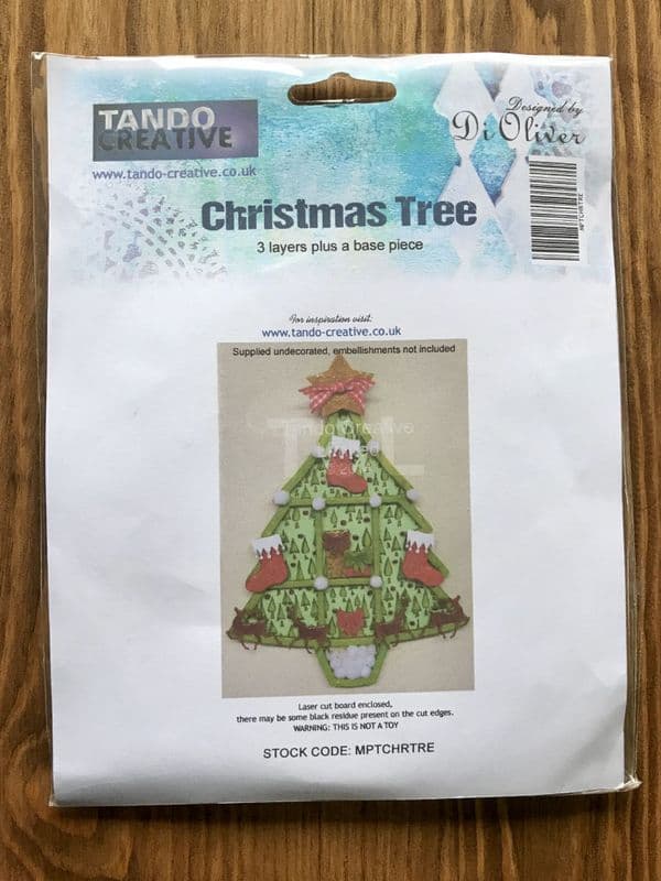 Tando Chipboard - Mini Christmas Tree Printer Tray