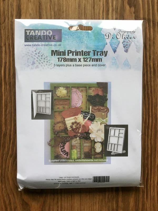 Tando Chipboard - Mini Printer Tray - 178 x 127mm