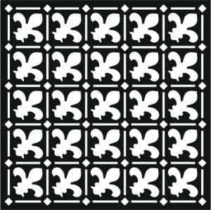 That Special Touch Mica Mask - Fleur De Lys Grid