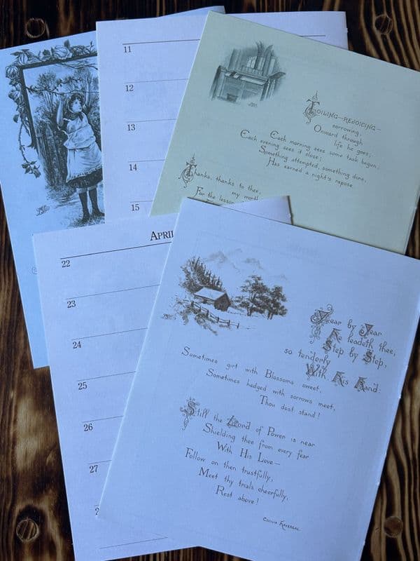 The Seasons - Book of Days - 5 Double Pages