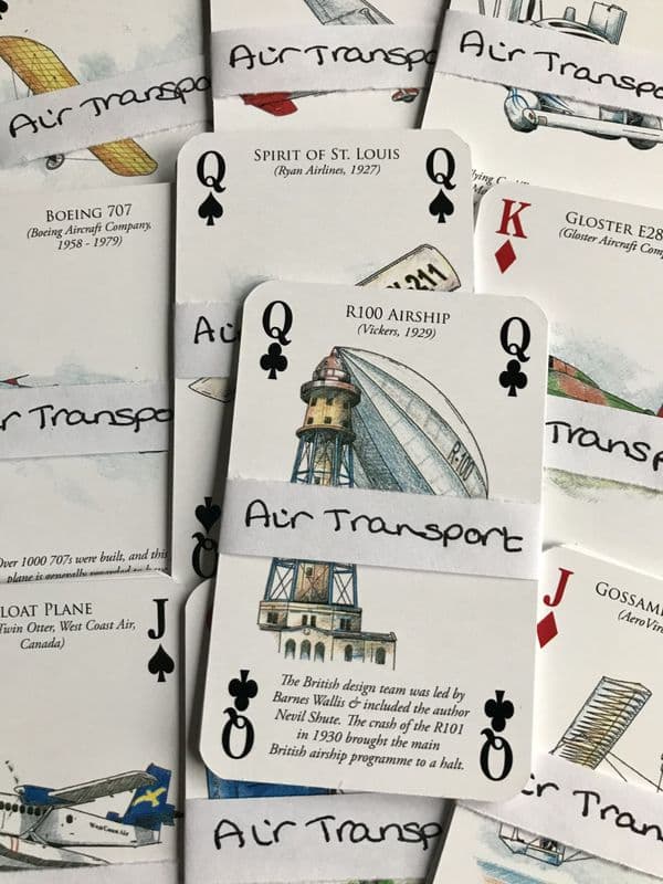 Transport by Air - 5 Playing Cards