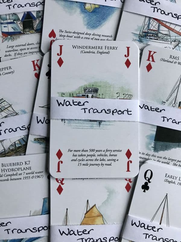 Transport by Water - 5 Playing Cards