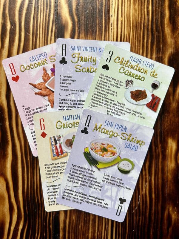 Tropical Recipes  - 5 Playing Cards