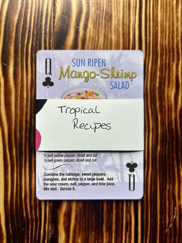 Tropical Recipes  - 5 Playing Cards