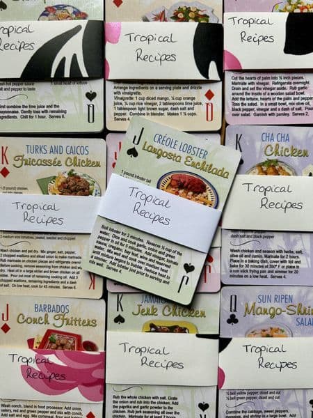 Tropical Recipes  - 5 Playing Cards