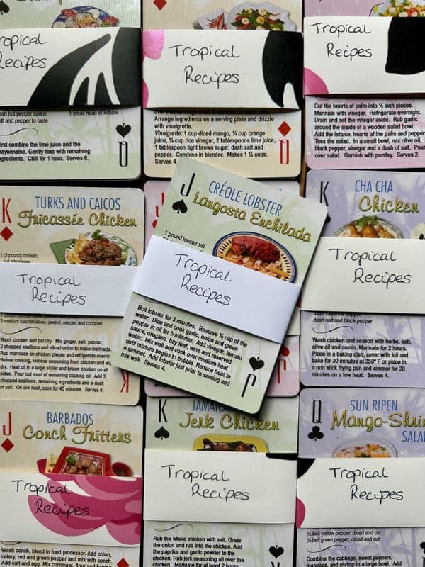 Tropical Recipes  - 5 Playing Cards