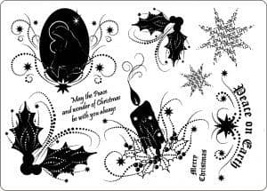 U-mount A5 Stamp Plate Stylish Christmas 2