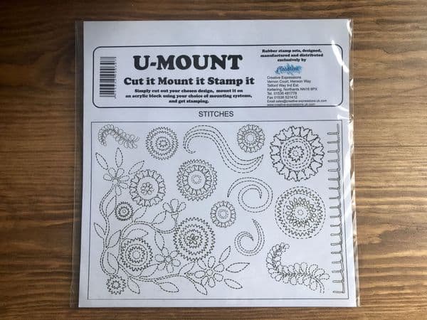 U-mount Stitches A5 Stamp Plate