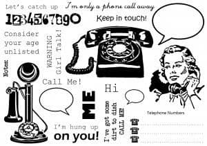 U-mount Vintage Communication A5 Stamp Plate