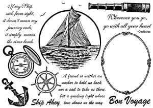 U-mount Weigh Anchor A5 Stamp Plate