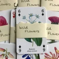 Wild Flowers  - 5 Playing Cards -