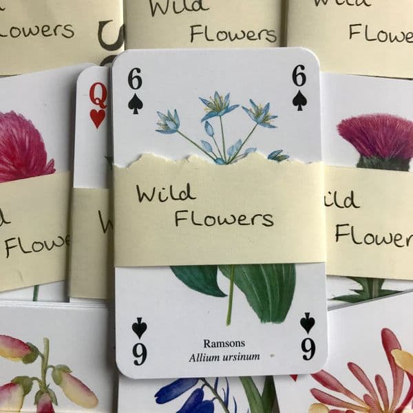 Wild Flowers - 5 Playing Cards -