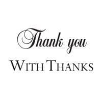 Woodware Clear Magic Singles Thank You/With Thanks