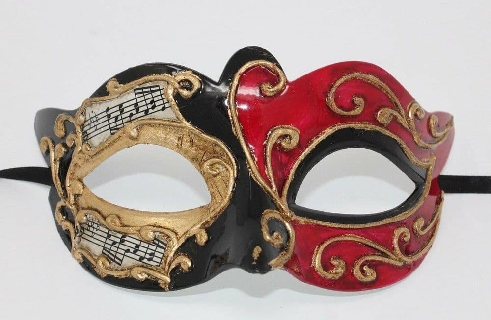 Red and Black Mask Red Sparkling Mask Masks and Tiaras