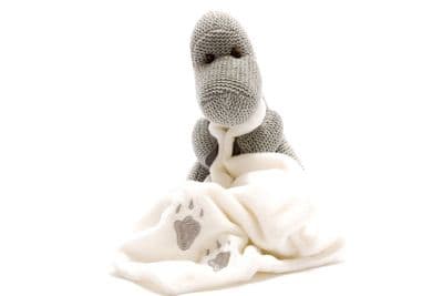 Best Years - Knitted Grey Diplodocus with Blanket