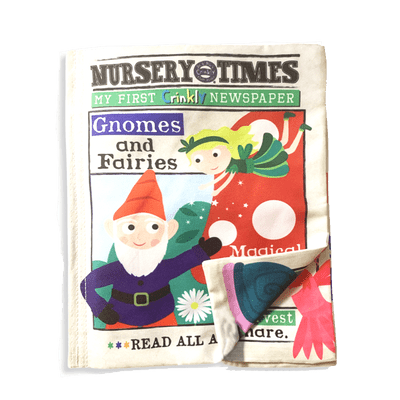 Crinkly Cloth - Gnomes & Fairies Magical Garden Rhymes Crinkly Newspaper Book