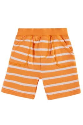 Frugi - Tangerine Breton Stripe Ellis Shorts