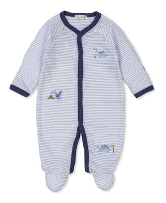 Kissy Kissy - Dino Territory Light Blue Stripe Babygrow