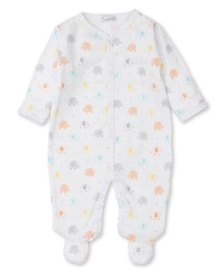 Kissy Kissy -  Elephants Entourage Print Babygrow