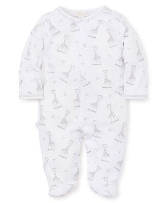 Kissy Kissy - Sophie La Giraffe Silver Print Babygrow