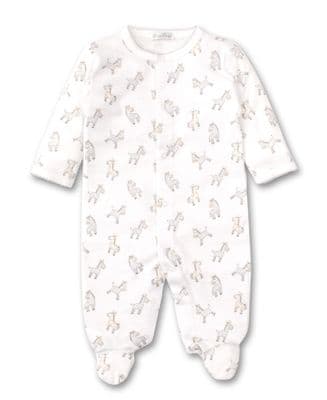 Kissy Kissy - Zebra ZZZs White Print Babygrow