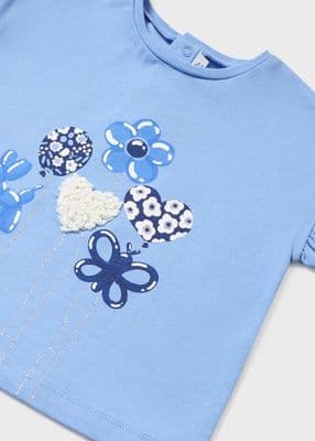 Mayoral -  Indigo Balloon Print Short Sleeve T-Shirt