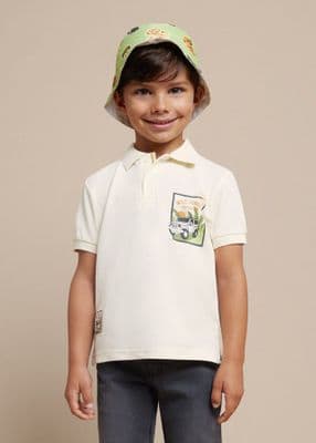Mayoral -  Milk Wild Jungle Polo Shirt